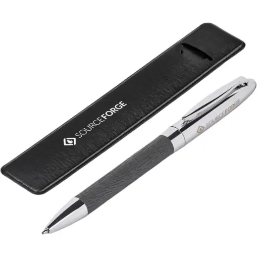 Oakridge Ball Pen In Pouch Grey Display